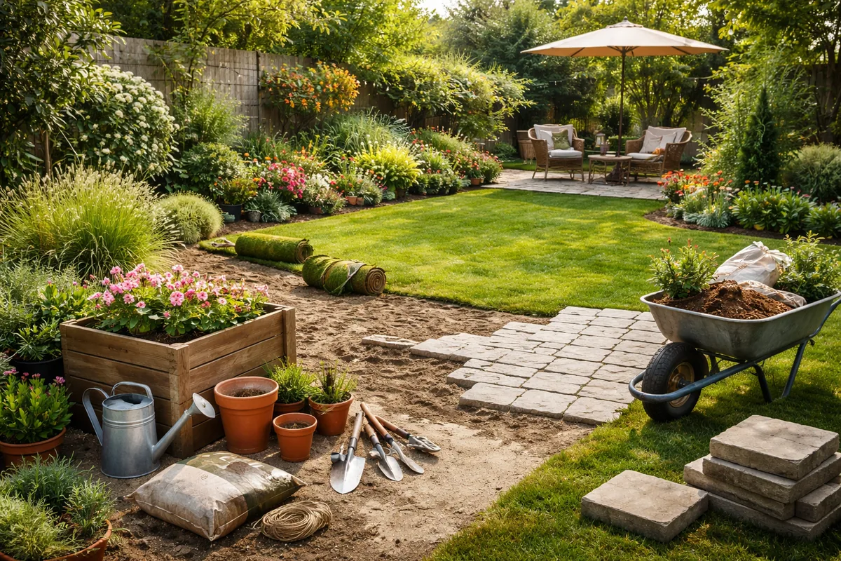 Comment réaliser la rénovation d'un jardin en petites étapes